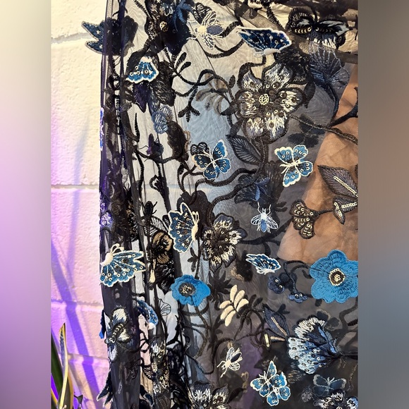 For Love & Lemons Beatrice Maxi Dress in Blue - Picture 8 of 8